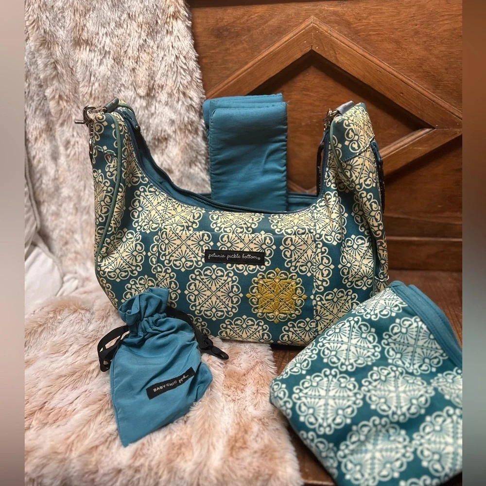 Petunia Pickle Bottom **Bundle** Diaper Bag and Accessories